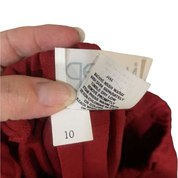 NWT Devon dark red vintage blazer and skirt set with matching belt size 8/10 - Picture 15 of 15